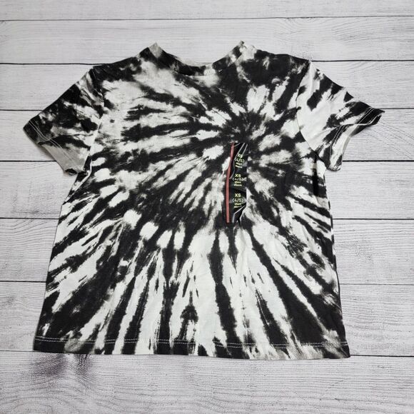 Art Class Tie-Dye Swirl Short Sleeve T-Shirt Black, White Boys Size XS (4/5) - Picture 1 of 4